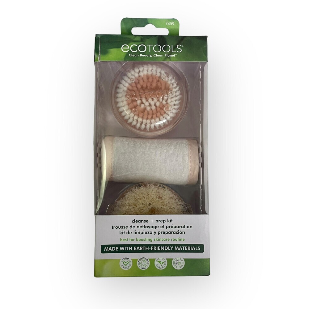 EcoTools Cleanse & Prep 3 Piece Kit For Boosting Skincare Routine